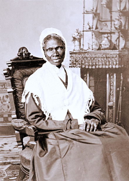 SOJOURNER TRUTH An albumen silver print from c. 1870 by Randall Studios