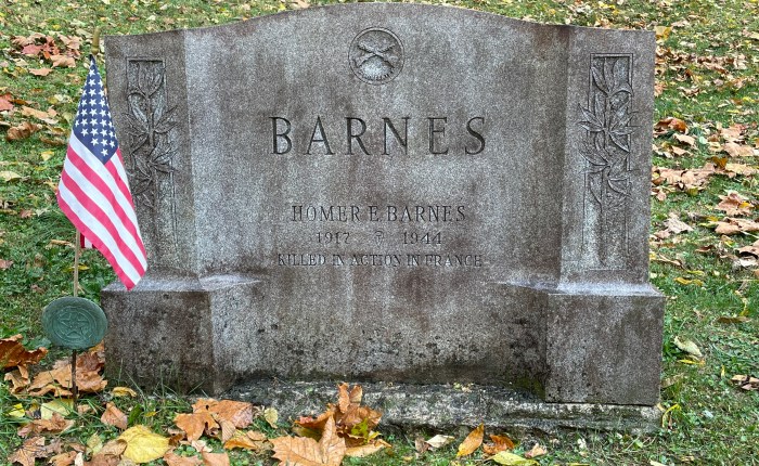 Ossining War Casualty — Homer&nbsp;Barnes